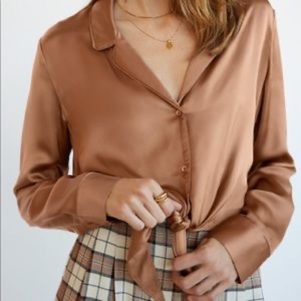 COPY - Wilfred Tie Front Blouse